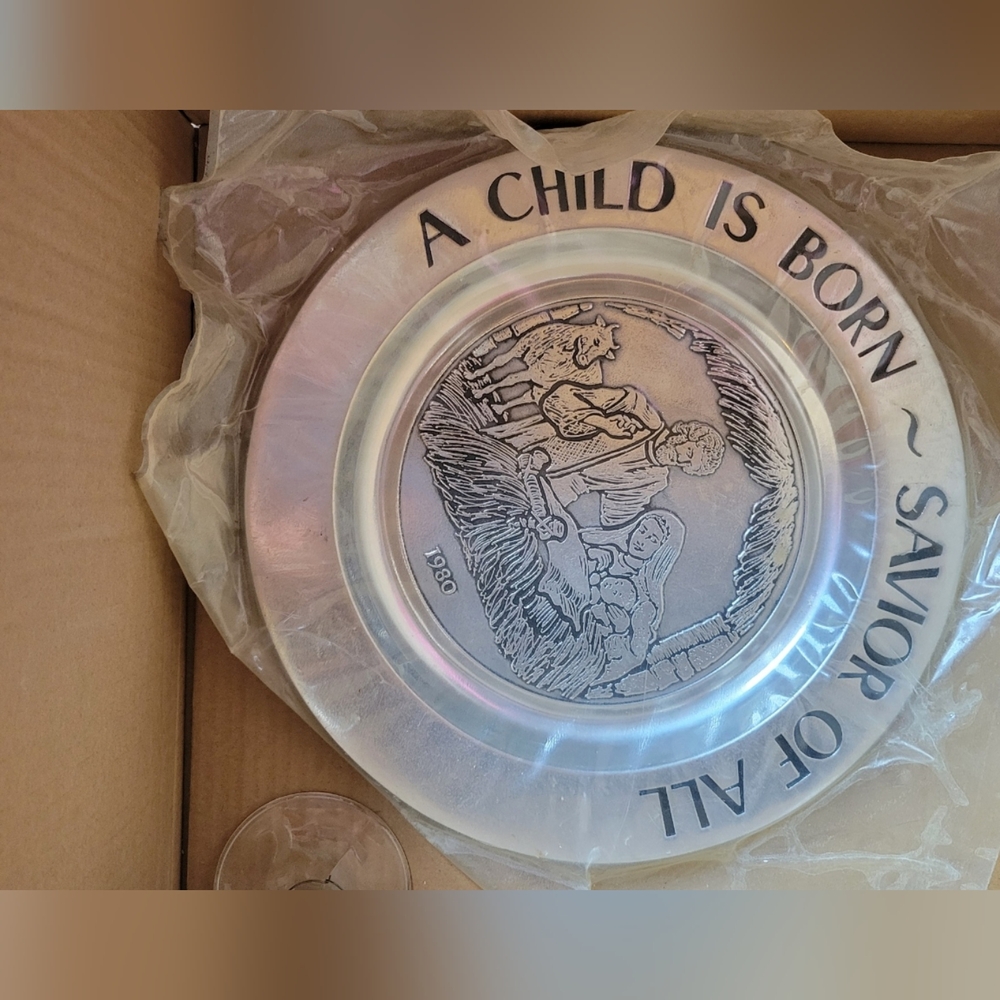 Armetale Decorative Plate with Nativity Scene